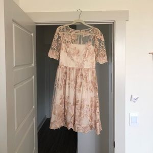 BHLN Blush Bridesmaid Dress